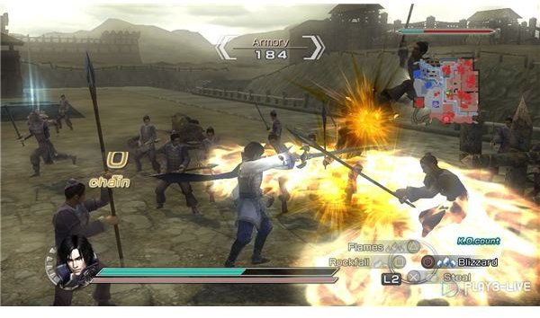 Dynasty Warriors 7 game play