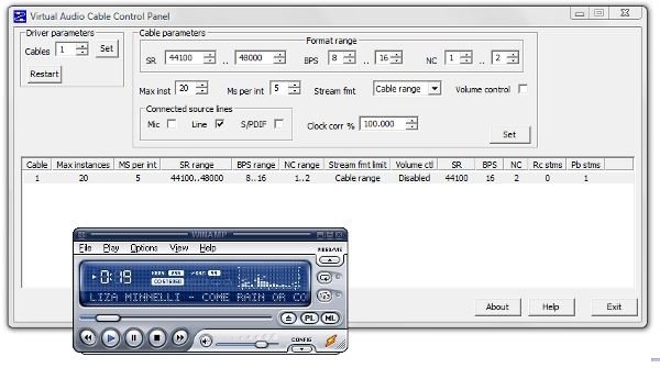 winamp virtual audio cable how to