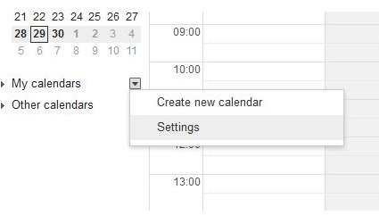 Sharing your Google Calendar