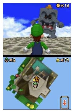Super Mario 64 DS - Luigi Gameplay