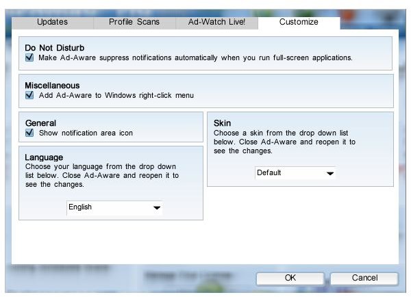 Customizing AAW Pro Internet Security