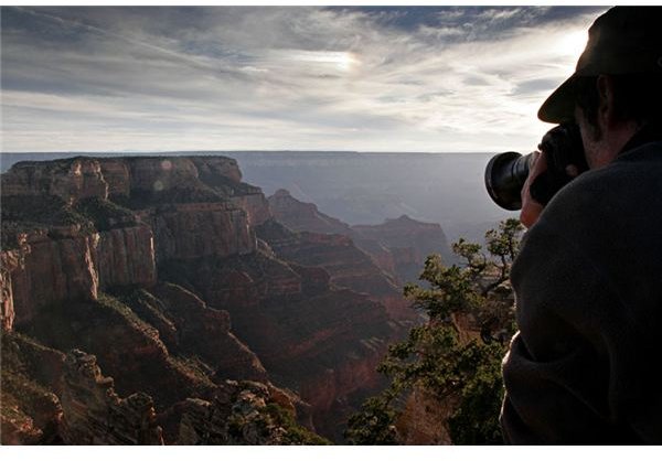 Photographer shooting Wotan&rsquo;s Throne from the NR