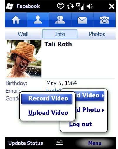 Facebook Windows Mobile App