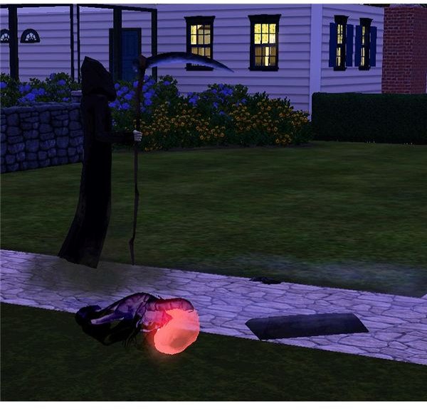 The Sims 3 vampire and grim reaper
