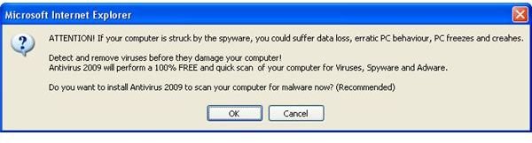 Fake Virus Scanner Pop-up