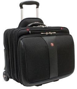 Wengar Patriot Rolling Case Blk Up to 17IN Laptop with notebook case included