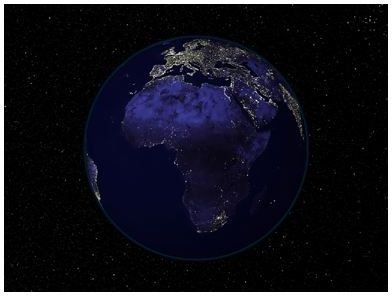 Africa at night