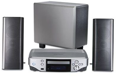 example of virtual surround - Denon S-302 3-speaker DVD home theater system