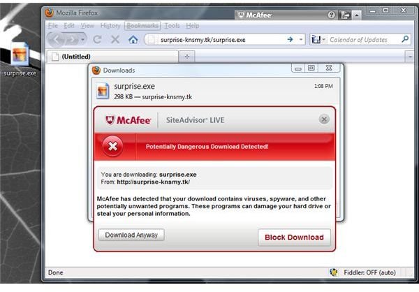 SiteAdvisor Detects Trojan Keylogger Download