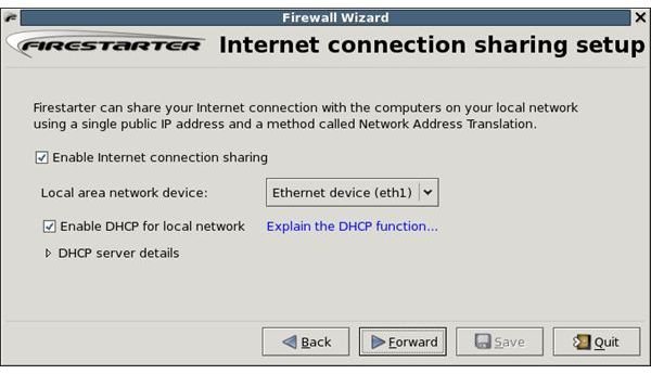 Internet Connection Sharing Setup Wizard