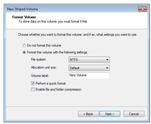 Step 5 - Disk Management Format Disks