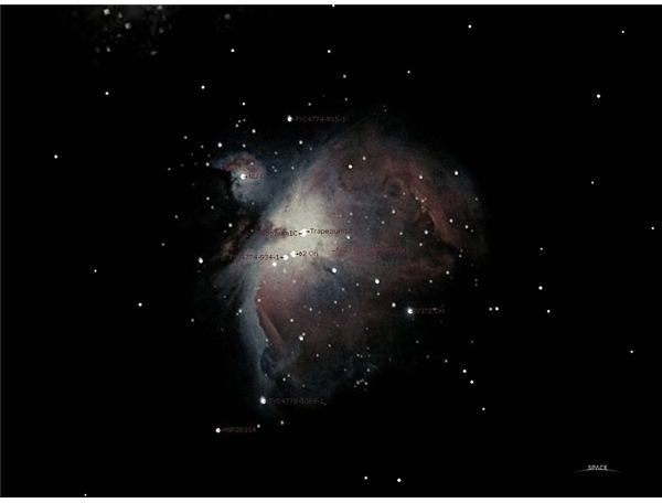 Orion Nebula - M42 in telescope