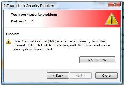 UAC in Vista requires to be disabled