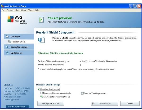 AVG Resident Shield Inactive - How to Fix It