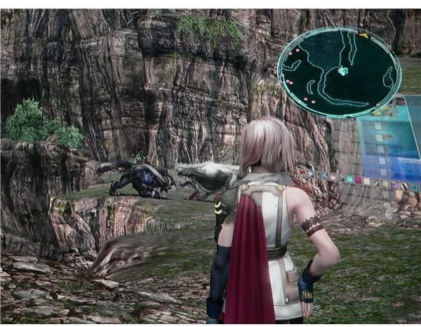 Final Fantasy XIII: Gate encounter before Mah’habara, the next story location from Archlyte Steppe.