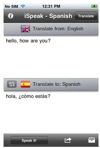 Top Rated Spanish Translation iPhone Apps
