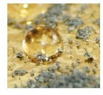 Golden Sparkling Water Drops