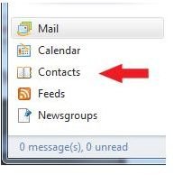 Windows Live Mail Install: Contacts