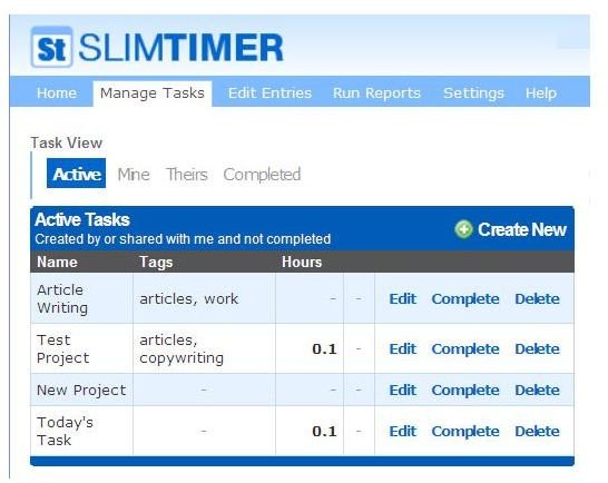 slimtimer taskview