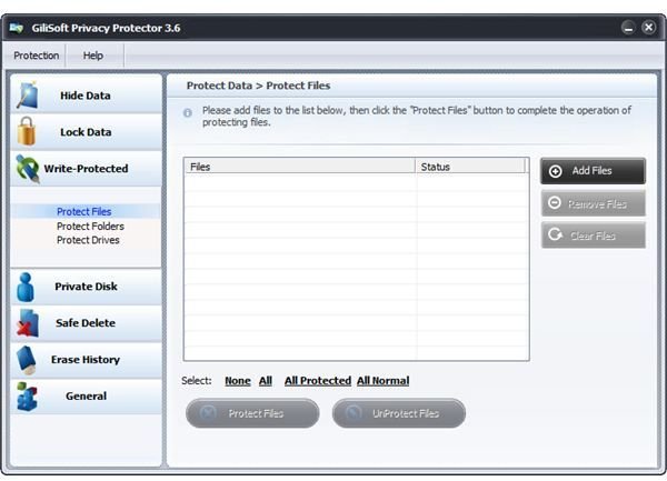 Gilisoft Privacy Protector is easy to use