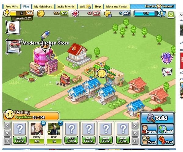 Superhero Games on Facebook - Hero City Review