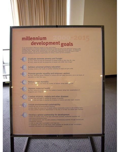 UN Millenium Goals Wikimedia Commons