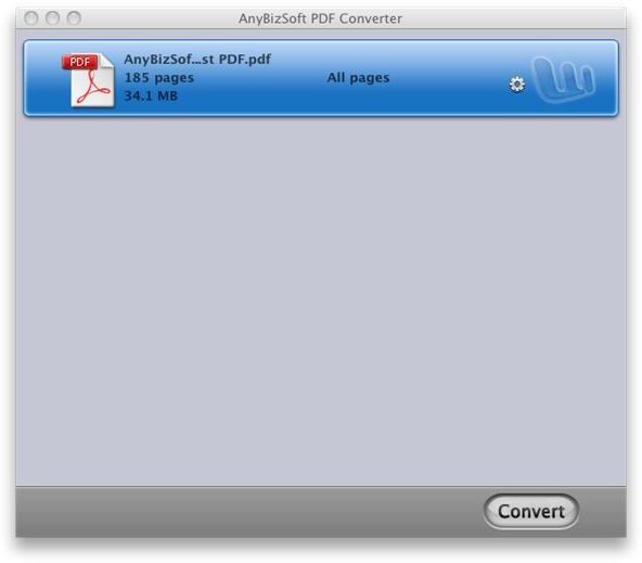 AnyBizSoft PDF Converter Ease of Use
