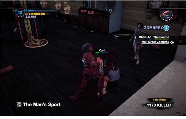 Killing Carl - Dead Rising 2 Psychopath Guide - Carl Falls Apart at Close Range