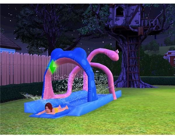 The Sims 3 water slide