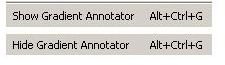 Show or Hide Gradient Annotator