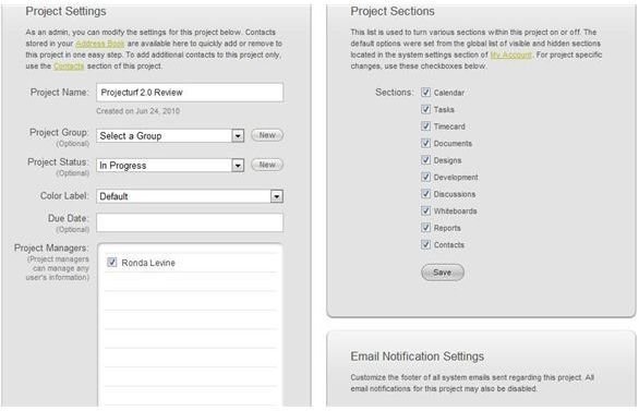 Projecturf 2.0 allows you to create project plans by clicking and dragging