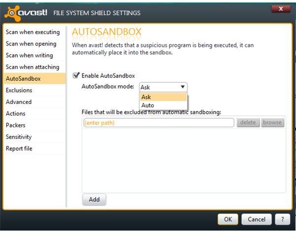 AutoSandbox settings