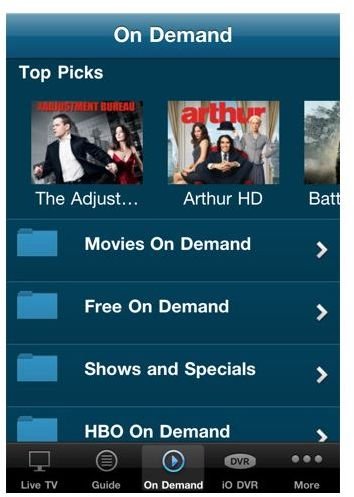 Cablevision Optimum App 1