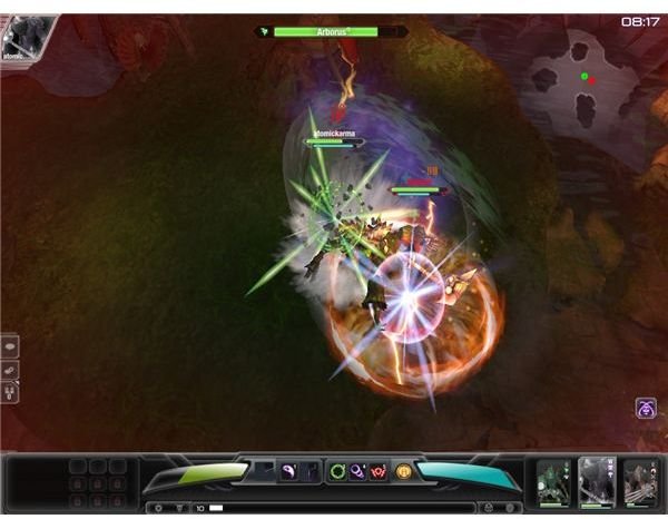 PvP mode in action in Darkspore