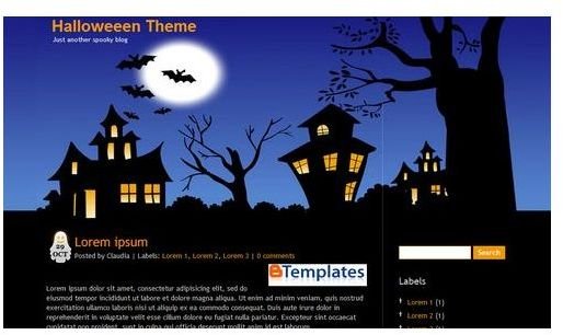 Halloween Themes for Blogger