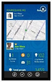 Official Foursquare app for Windows Phone 7