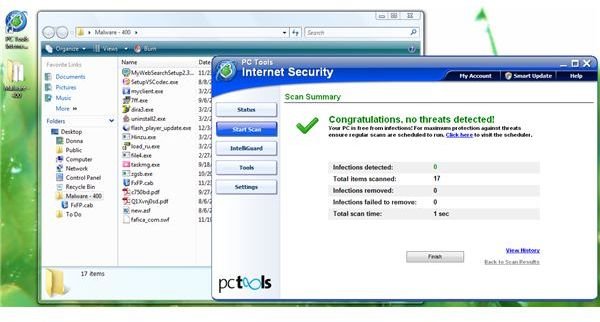 PC Tools Internet Security 2011 Malware Detection