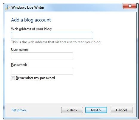 Windows live 4. Windows Live writer.