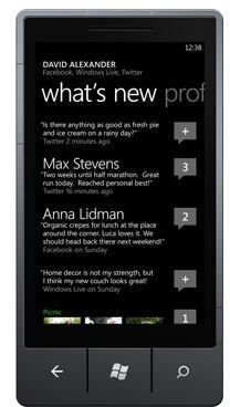 Twitter integration in the Windows Phone 7 People Hub