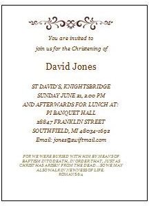 8gr.org Christening Invitation