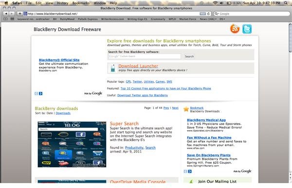 Blackberry Download Website