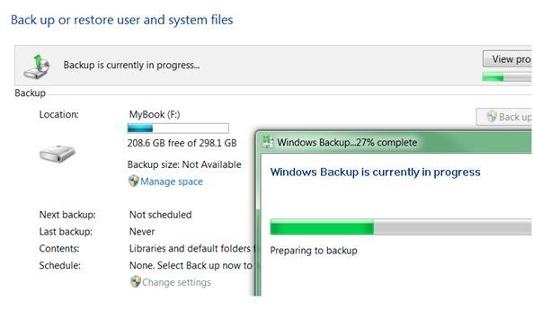 Windows 7 Backup Tool