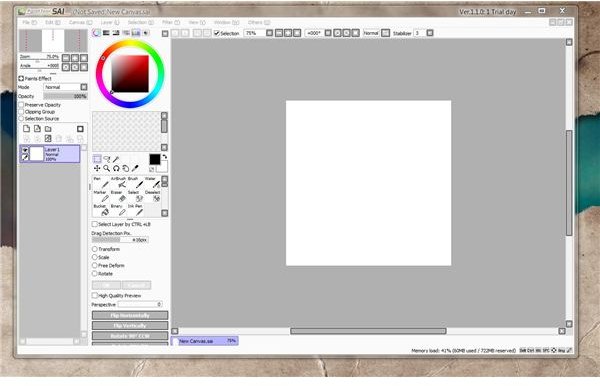 program similar to paint tool sai on tablet