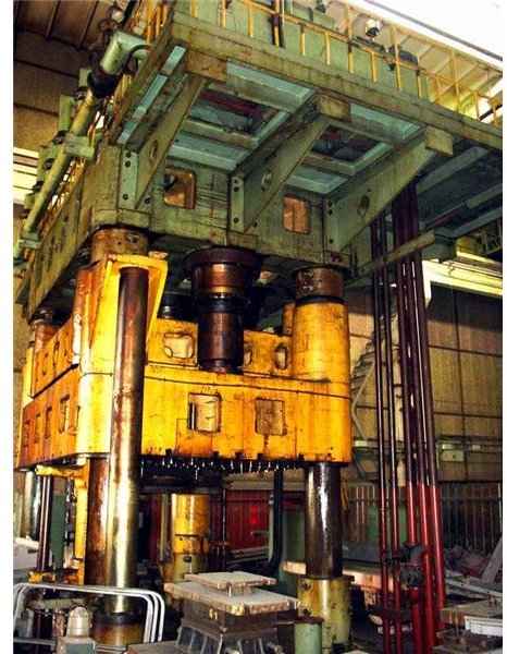 an industrial hydraulic press