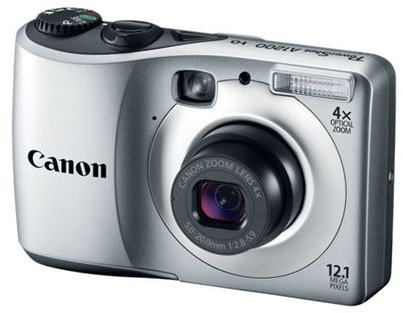 Canon PowerShot A1200 slant -silver