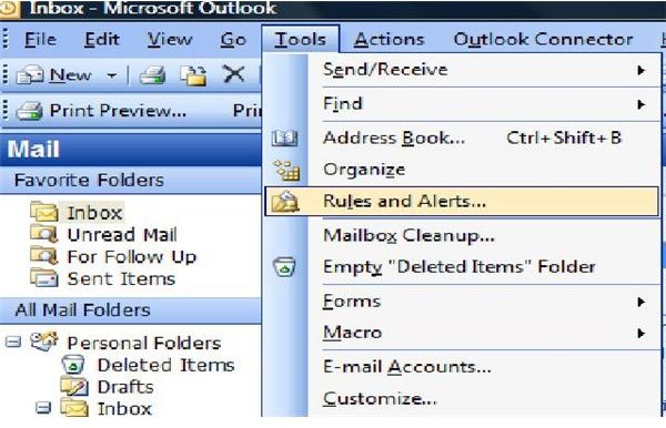 Creating Rules to Organize Your Microsoft Outlook Email