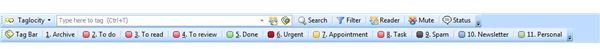 Taglocity makes it easy for users to tag their emails for sorting