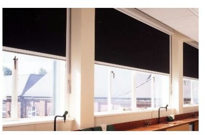 Room darkening blinds, like these Levolux products, can control light