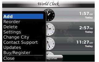 World Clock screenshot
