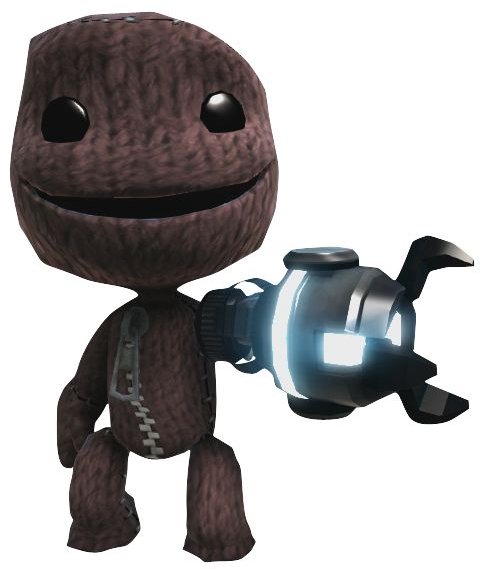 Sackboy w grappling hook